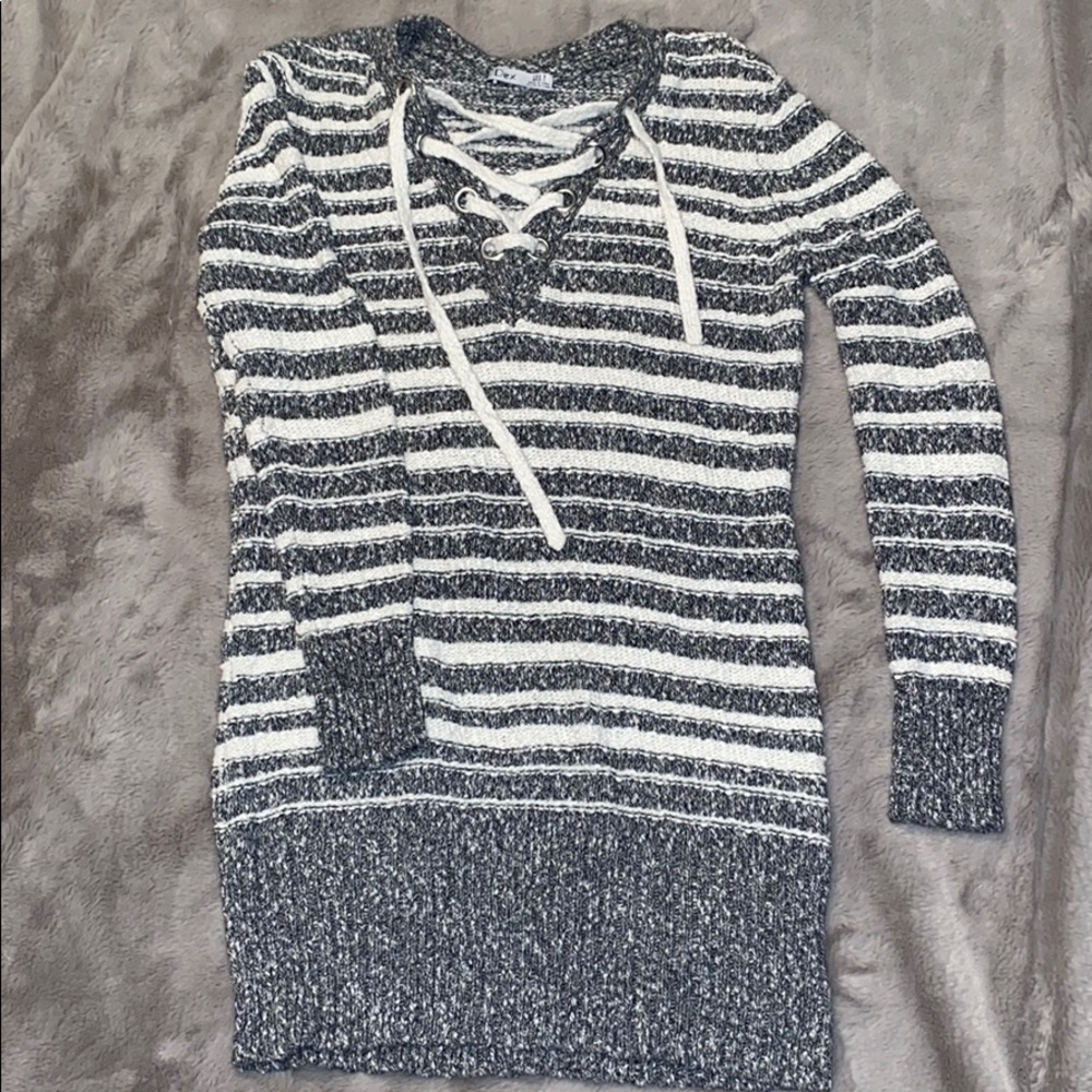 cosy tied up sweater